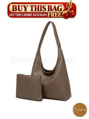 ✨ Soft Slouchy Pu Leather Hobo Shoulder Bag Large Tote Purse for Work Travel